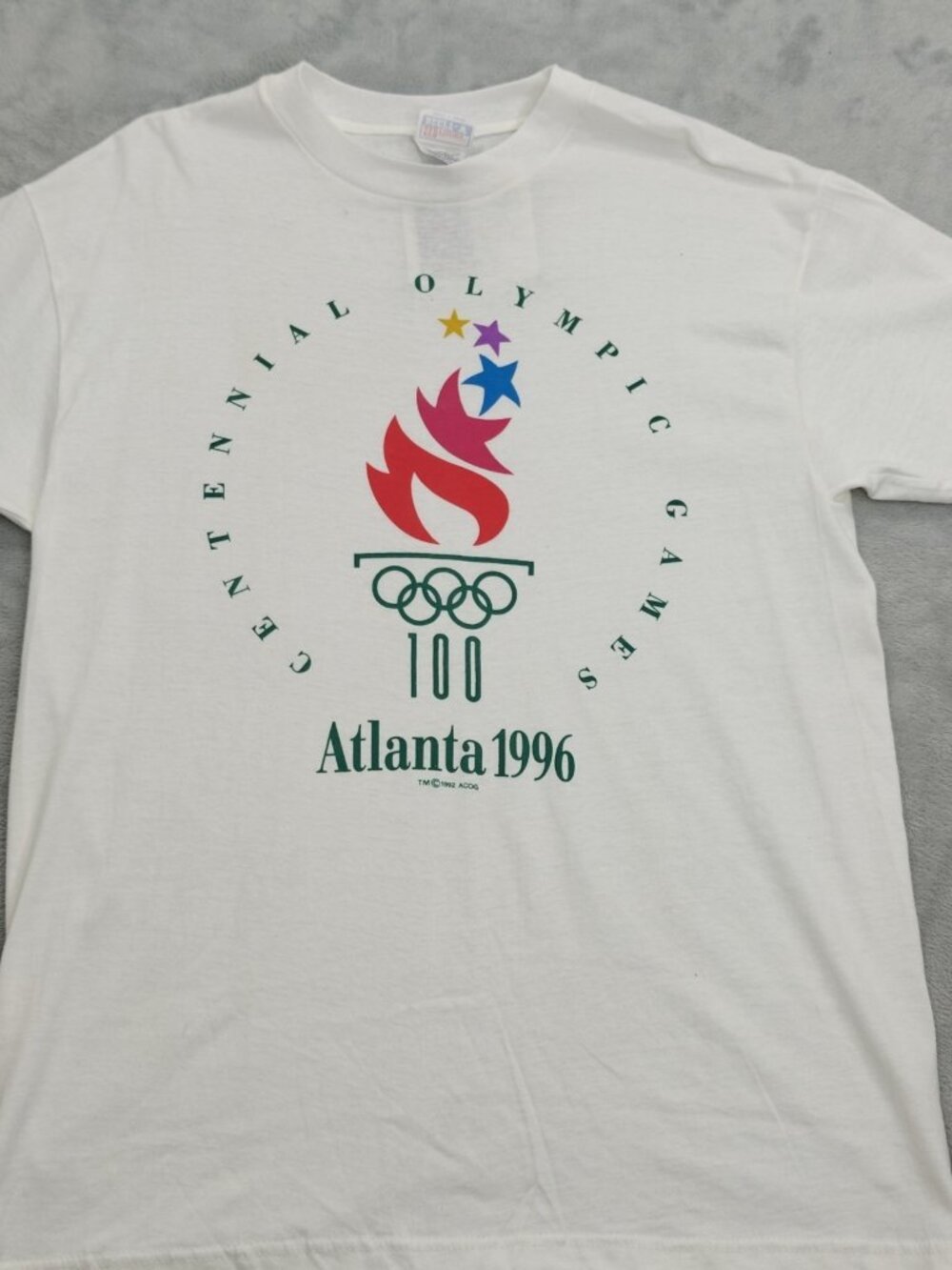 Olympic Games Centential 100 Years Atlanta 1996 T Shirt New With Tags L